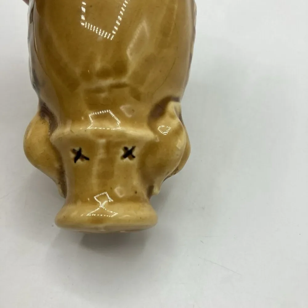 Vintage Enesco Japan Pig Salt & Pepper Shakers Harvest Gold Apple Grapes Ceramic